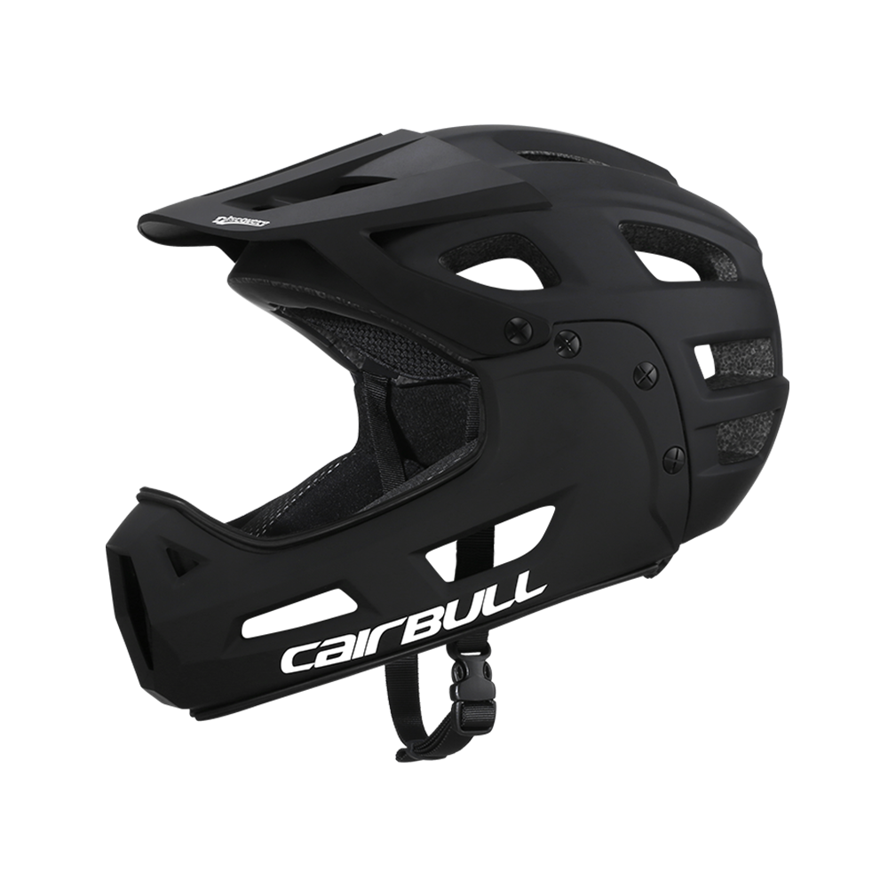 Cairbull Full Face Çene Korumalı Kask SİYAH