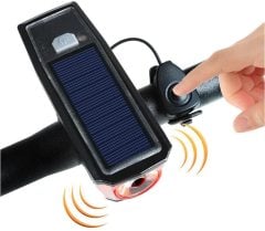 Güneş enerjili scooter & bisiklet ışık ve korna seti