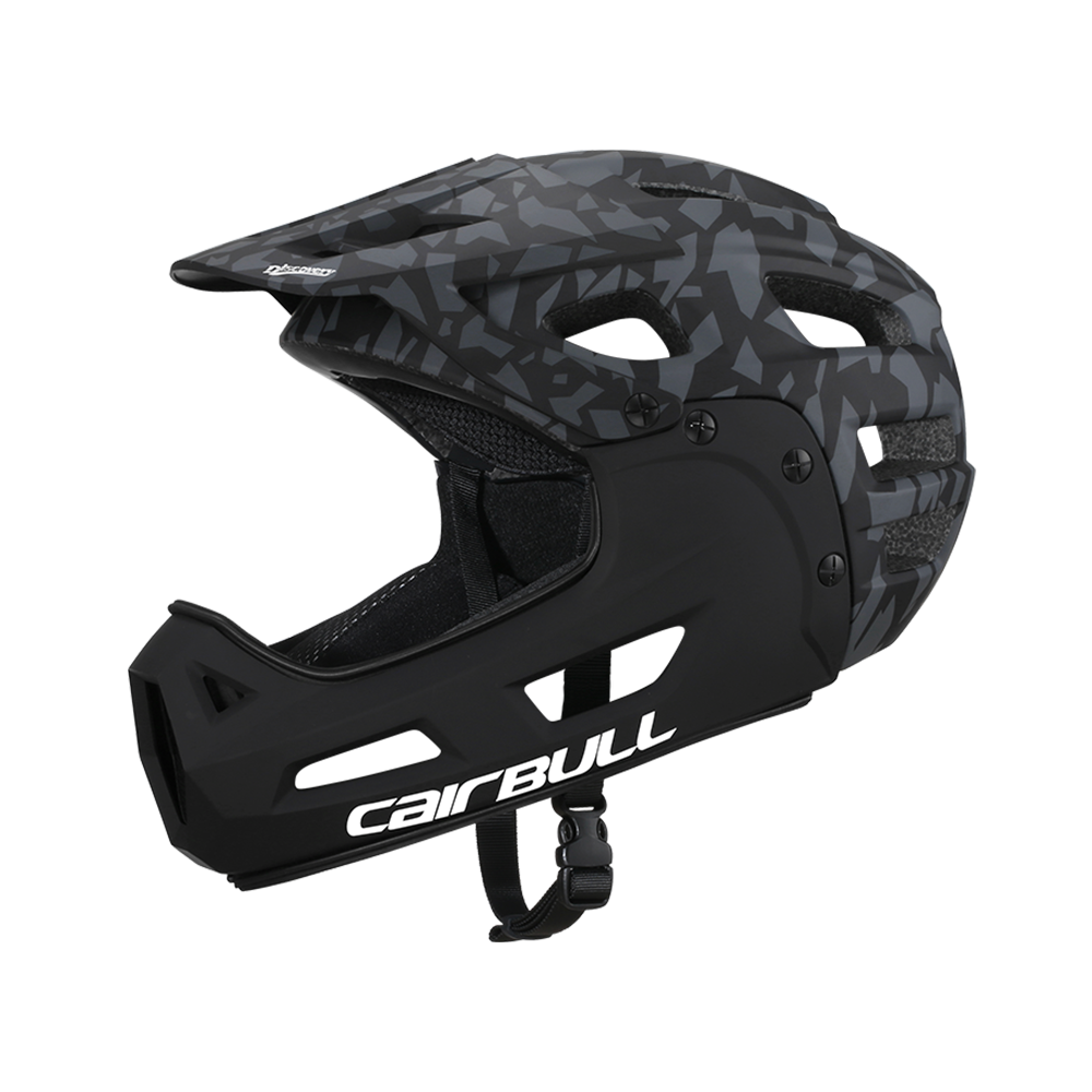 Cairbull Full Face Çene Korumalı Kask KAMUFLAJ