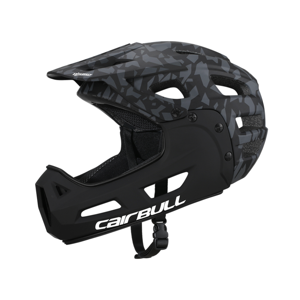 Cairbull Full Face Çene Korumalı Kask KAMUFLAJ