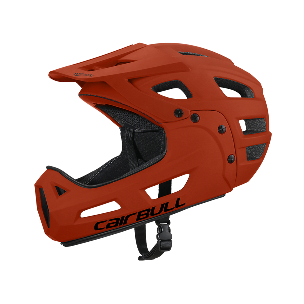 Cairbull Full Face Çene Korumalı Kask TURUNCU