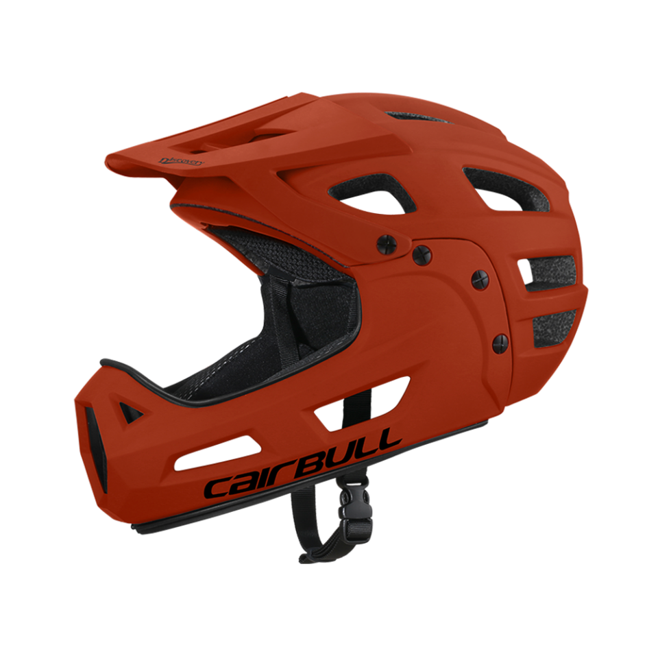 Cairbull Full Face Çene Korumalı Kask TURUNCU