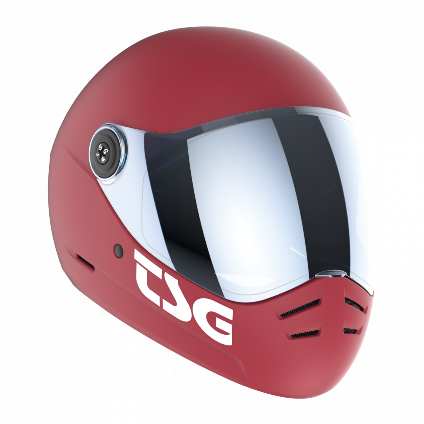 TSG Pass 2.0 Çene Korumalı Kask Satin Gentle Red
