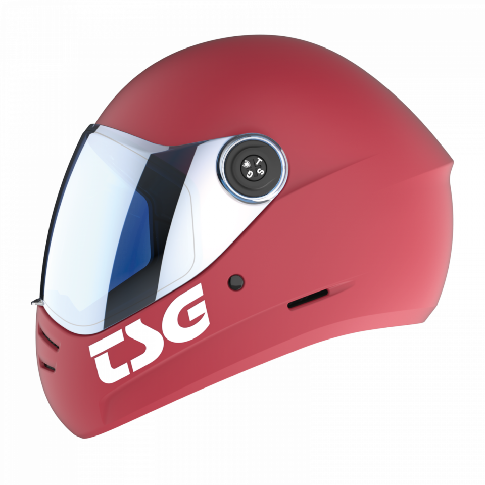 TSG Pass 2.0 Çene Korumalı Kask Satin Gentle Red