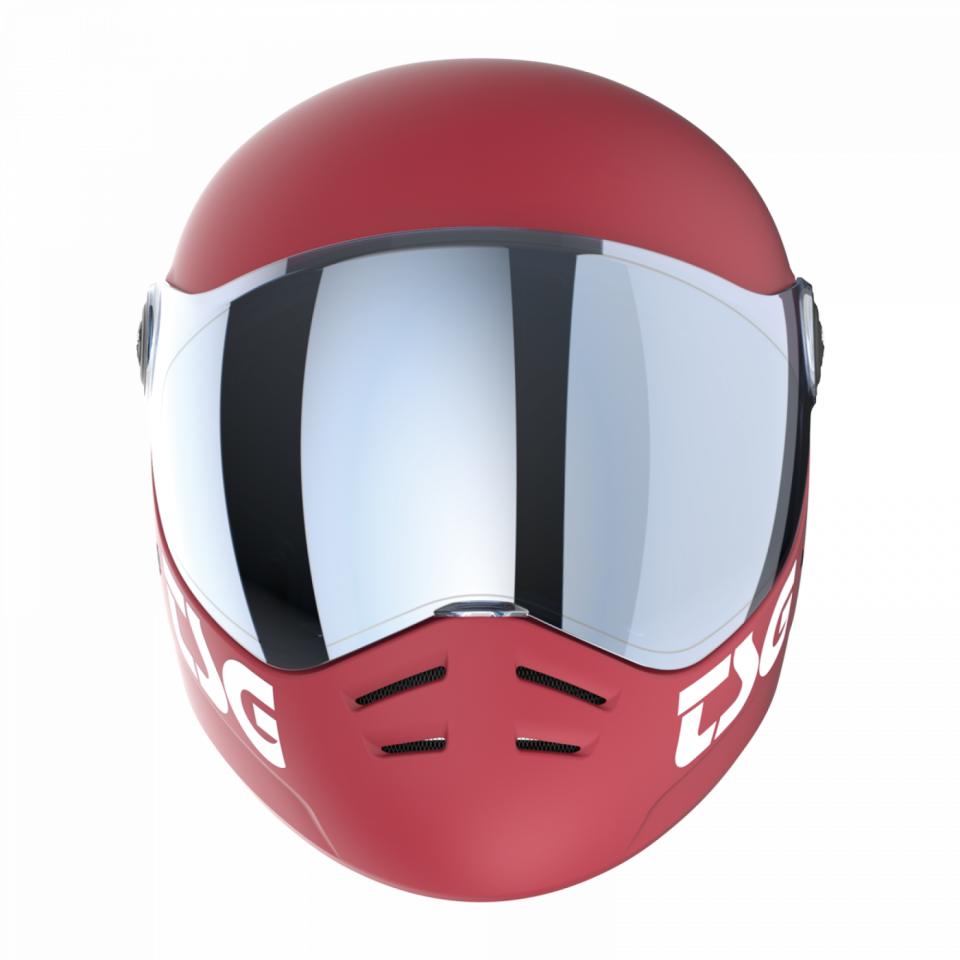 TSG Pass 2.0 Çene Korumalı Kask Satin Gentle Red